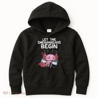 Axolotl Transgende.r Flag Shenanigans Tran.s Transsexual Pride Kids Hoodie thumb 0