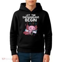 Axolotl Transgende.r Flag Shenanigans Tran.s Transsexual Pride Kids Hoodie thumb 4