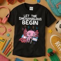 Axolotl Transgende.r Flag Shenanigans Tran.s Transsexual Pride Kids T-Shirt thumb 3