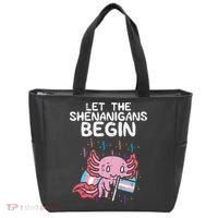 Axolotl Transgende.r Flag Shenanigans Tran.s Transsexual Pride Tote Bag thumb 0