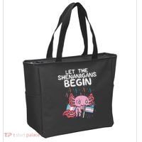 Axolotl Transgende.r Flag Shenanigans Tran.s Transsexual Pride Tote Bag thumb 2