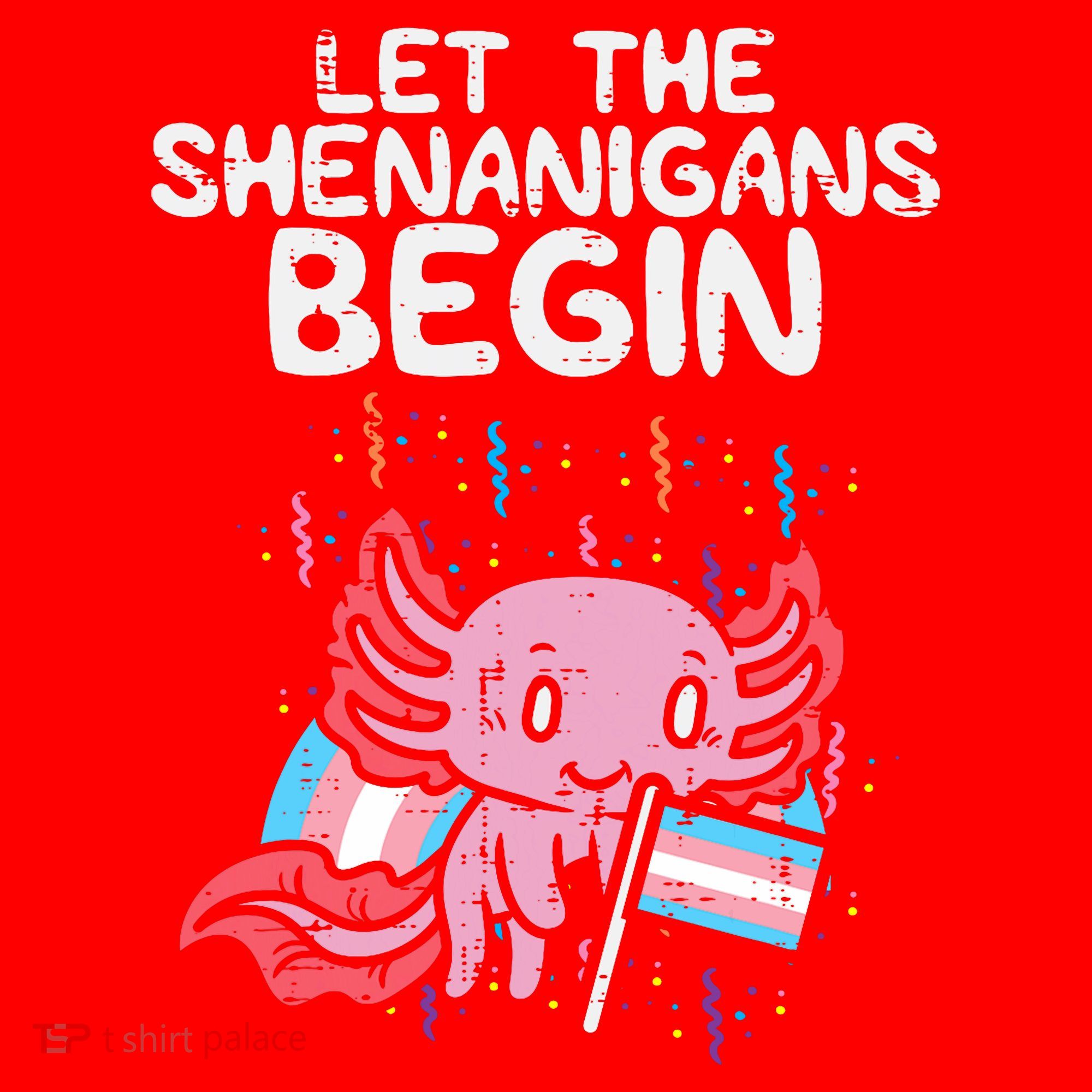 Axolotl Transgende.r Flag Shenanigans Tran.s Transsexual Pride Santa Hat