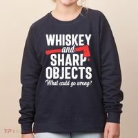 Axe Throwing Funny Targets Hatchet Lumberjack Gift Women's Sweatshirt thumb 0