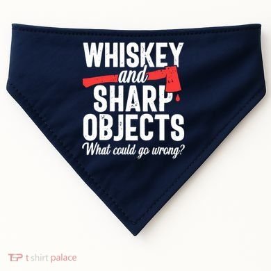 Axe Throwing Funny Targets Hatchet Lumberjack Gift USA-Made Doggie Bandana