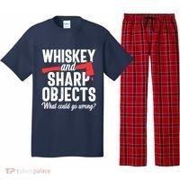 Axe Throwing Funny Targets Hatchet Lumberjack Gift Pajama Set thumb 0
