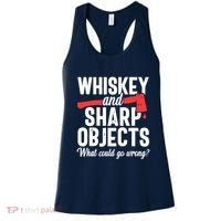 Axe Throwing Funny Targets Hatchet Lumberjack Gift Women's Tank Top thumb 0