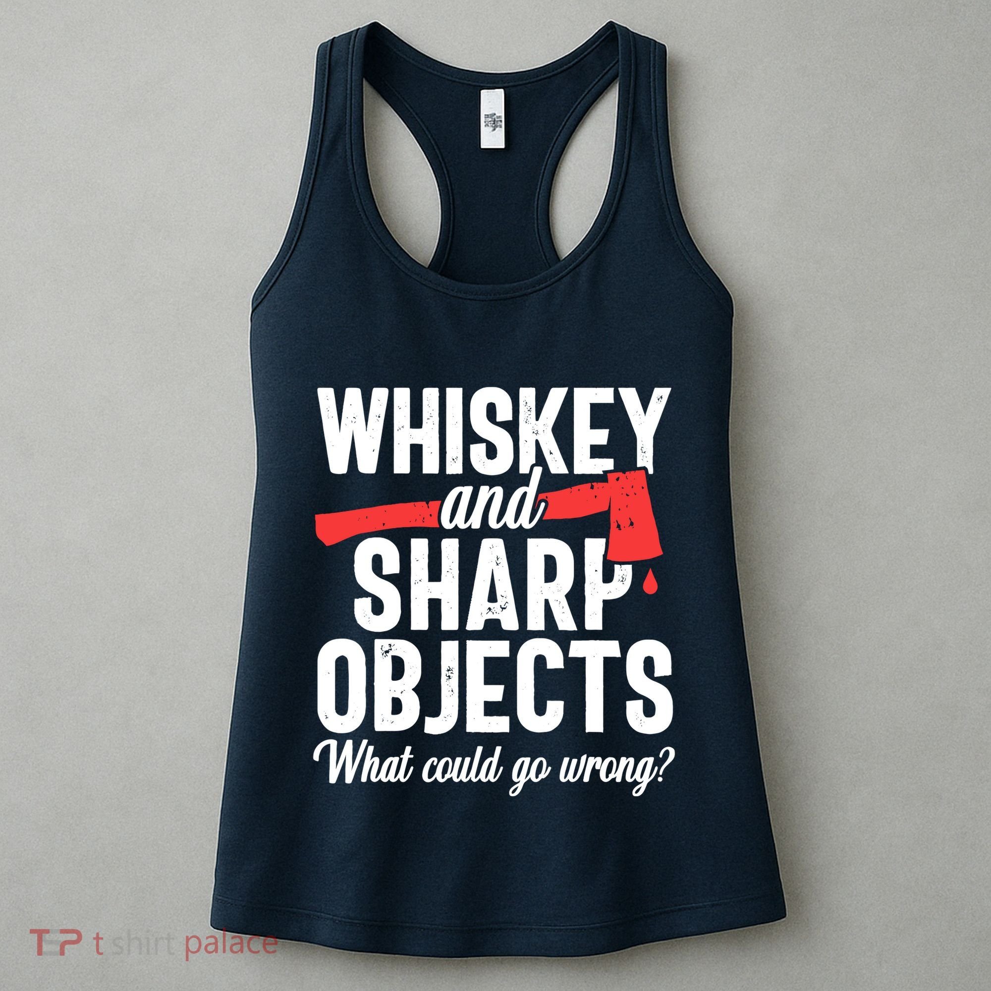 Axe Throwing Funny Targets Hatchet Lumberjack Gift Women's Tank Top