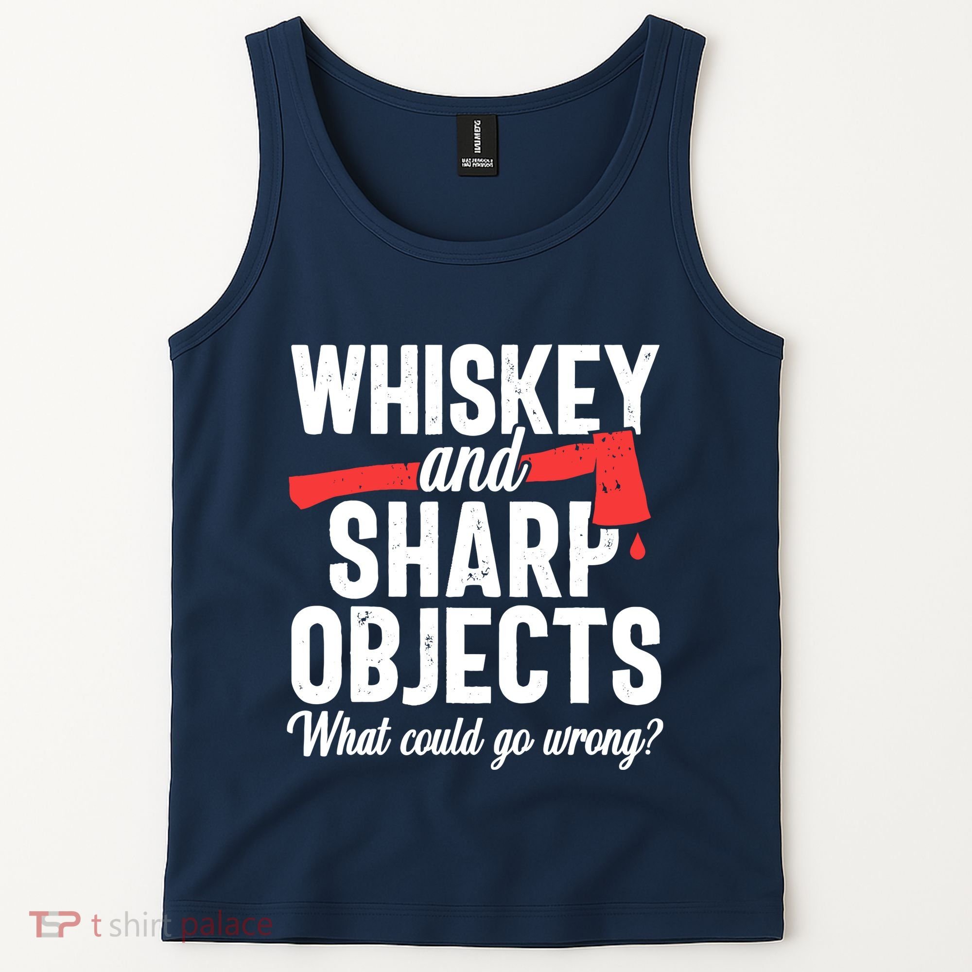 Axe Throwing Funny Targets Hatchet Lumberjack Gift Tank Top