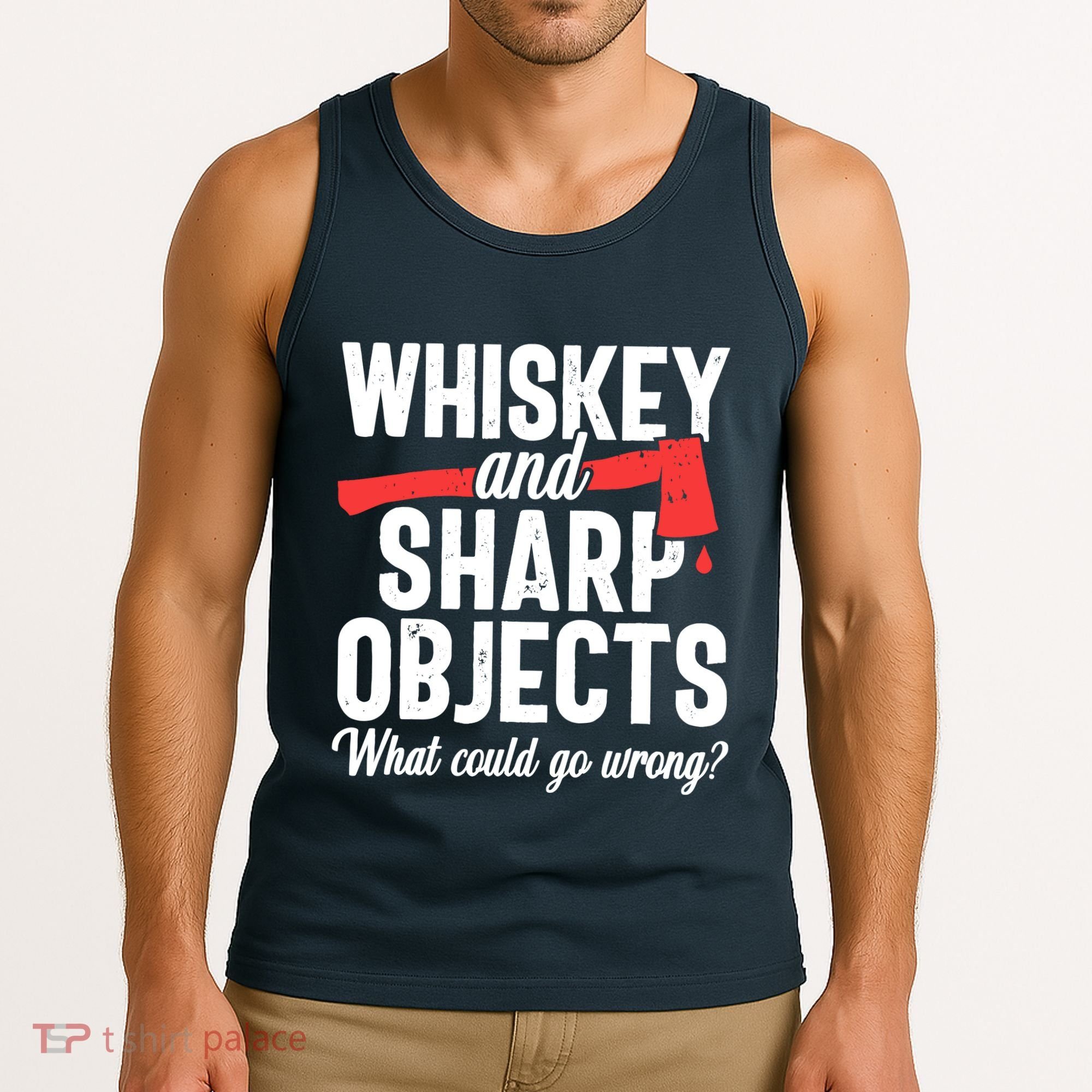 Axe Throwing Funny Targets Hatchet Lumberjack Gift Tank Top