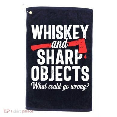 Axe Throwing Funny Targets Hatchet Lumberjack Gift Golf Towel