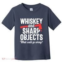 Axe Throwing Funny Targets Hatchet Lumberjack Gift Toddler T-Shirt thumb 0