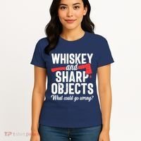 Axe Throwing Funny Targets Hatchet Lumberjack Gift Women's T-Shirt thumb 4