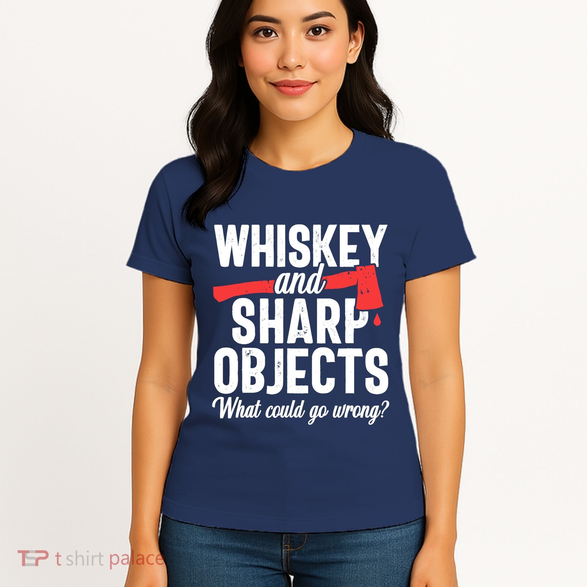Axe Throwing Funny Targets Hatchet Lumberjack Gift Women's T-Shirt