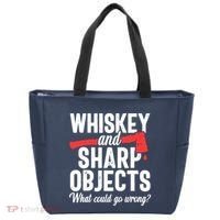 Axe Throwing Funny Targets Hatchet Lumberjack Gift Tote Bag thumb 0