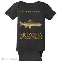 Arizona Territory Fish The Apache Trout Baby Bodysuit thumb 0