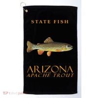 Arizona Territory Fish The Apache Trout Golf Towel thumb 0