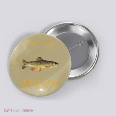 Arizona Territory Fish The Apache Trout Button