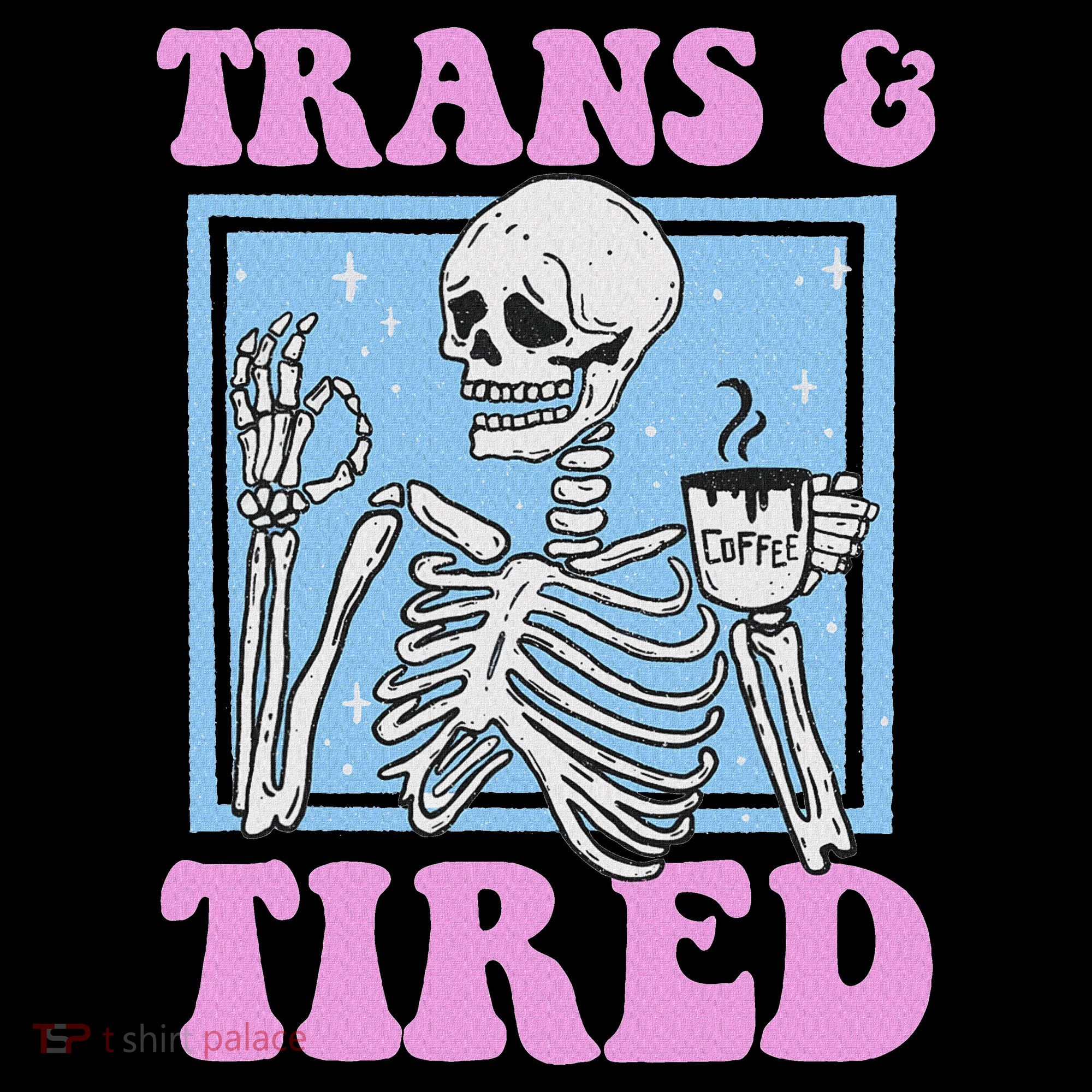 And Tired Funny Skeleton Lgbt Pride Mousepad
