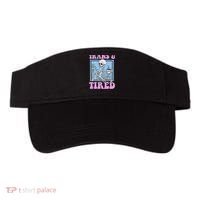 And Tired Funny Skeleton Lgbt Pride Visor thumb 0