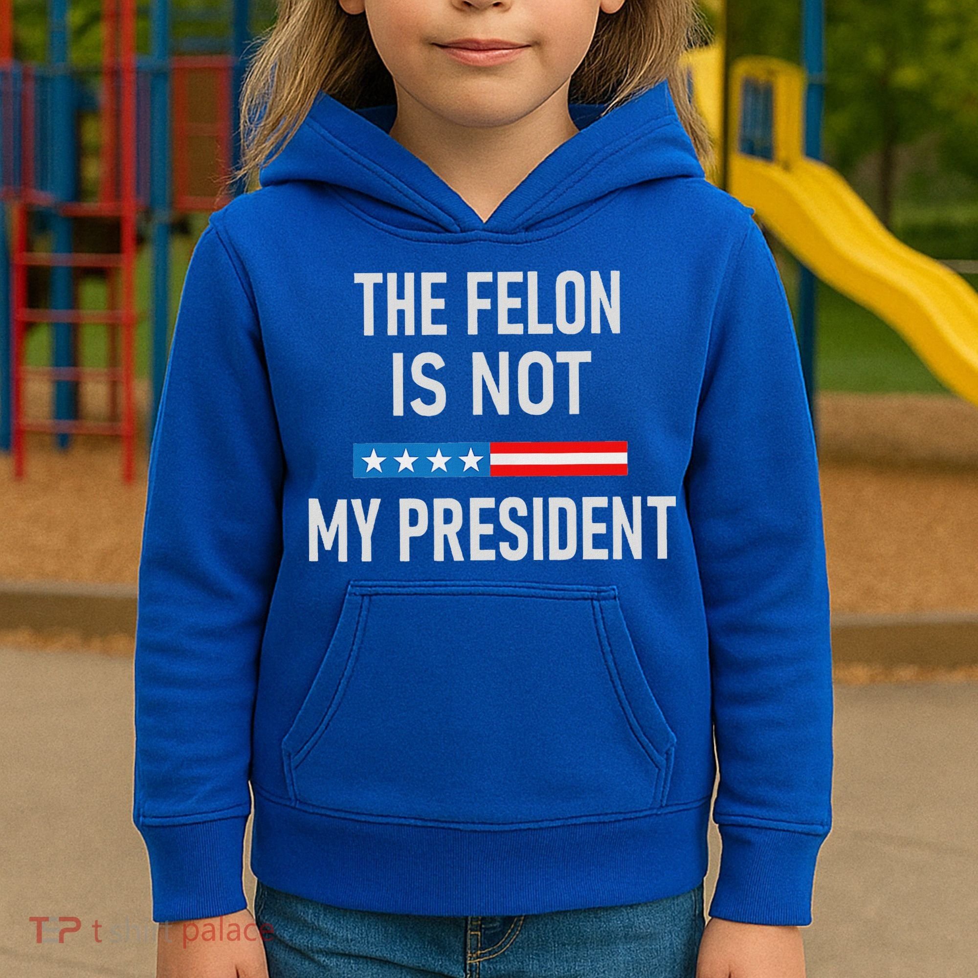Anti Trump Felon Not My President Kids Hoodie