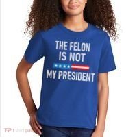 Anti Trump Felon Not My President Kids T-Shirt thumb 2