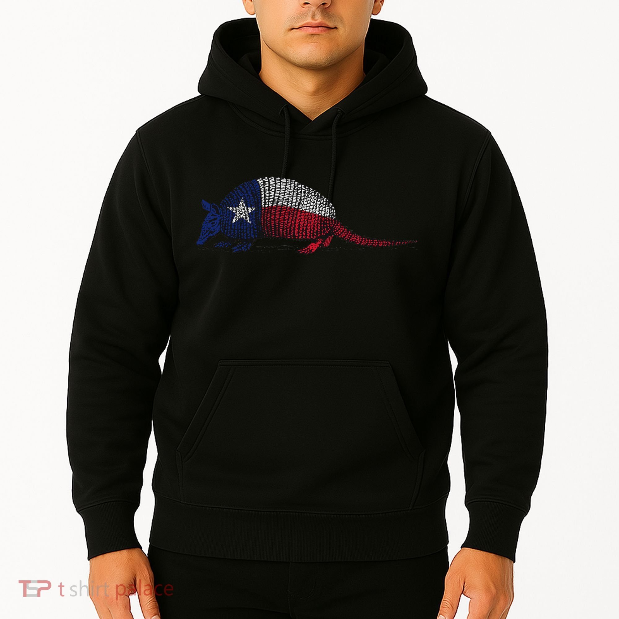 Armadillo Texas Flag Hoodie