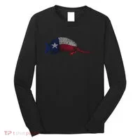 Armadillo Texas Flag Long Sleeve Shirt thumb 0