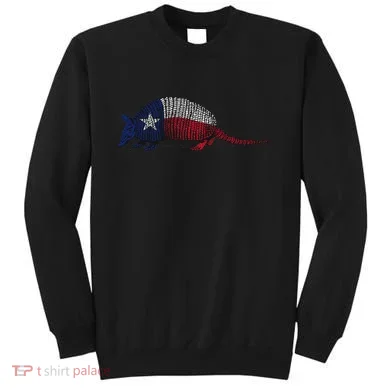 Armadillo Texas Flag Sweatshirt