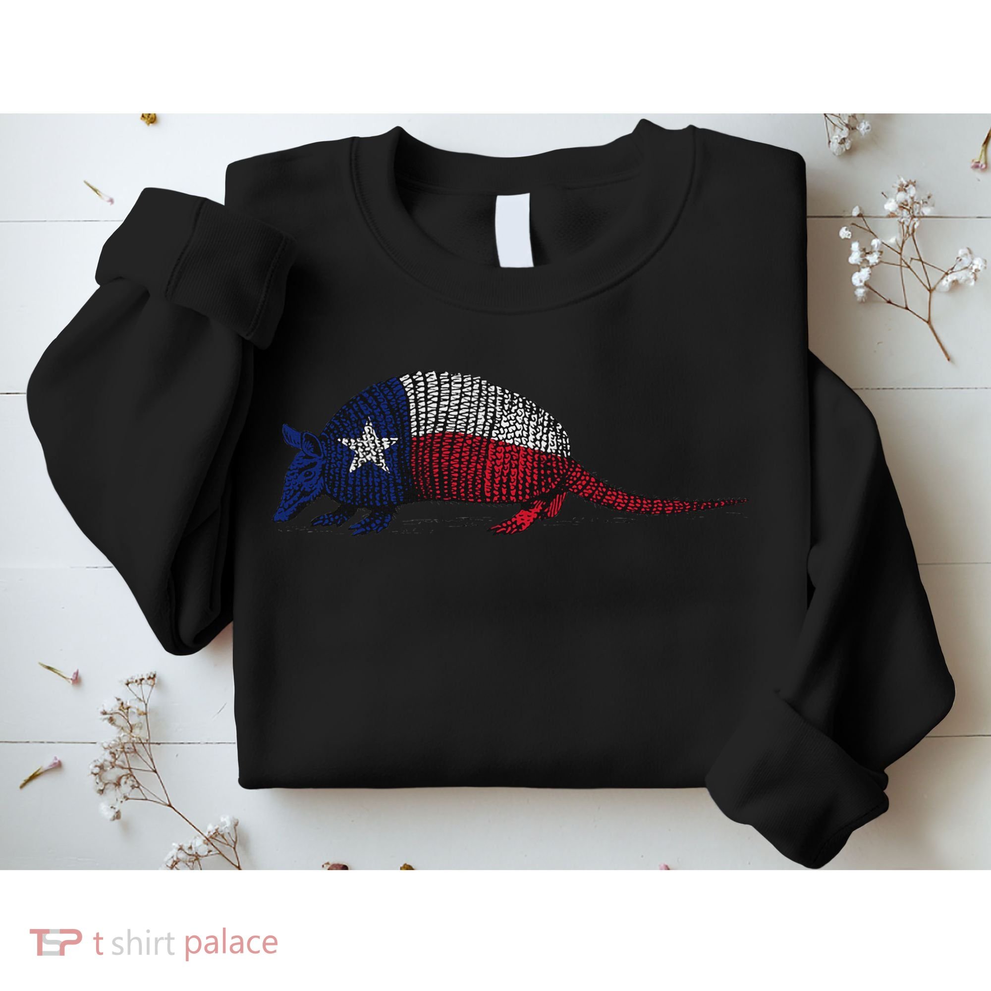 Armadillo Texas Flag Sweatshirt