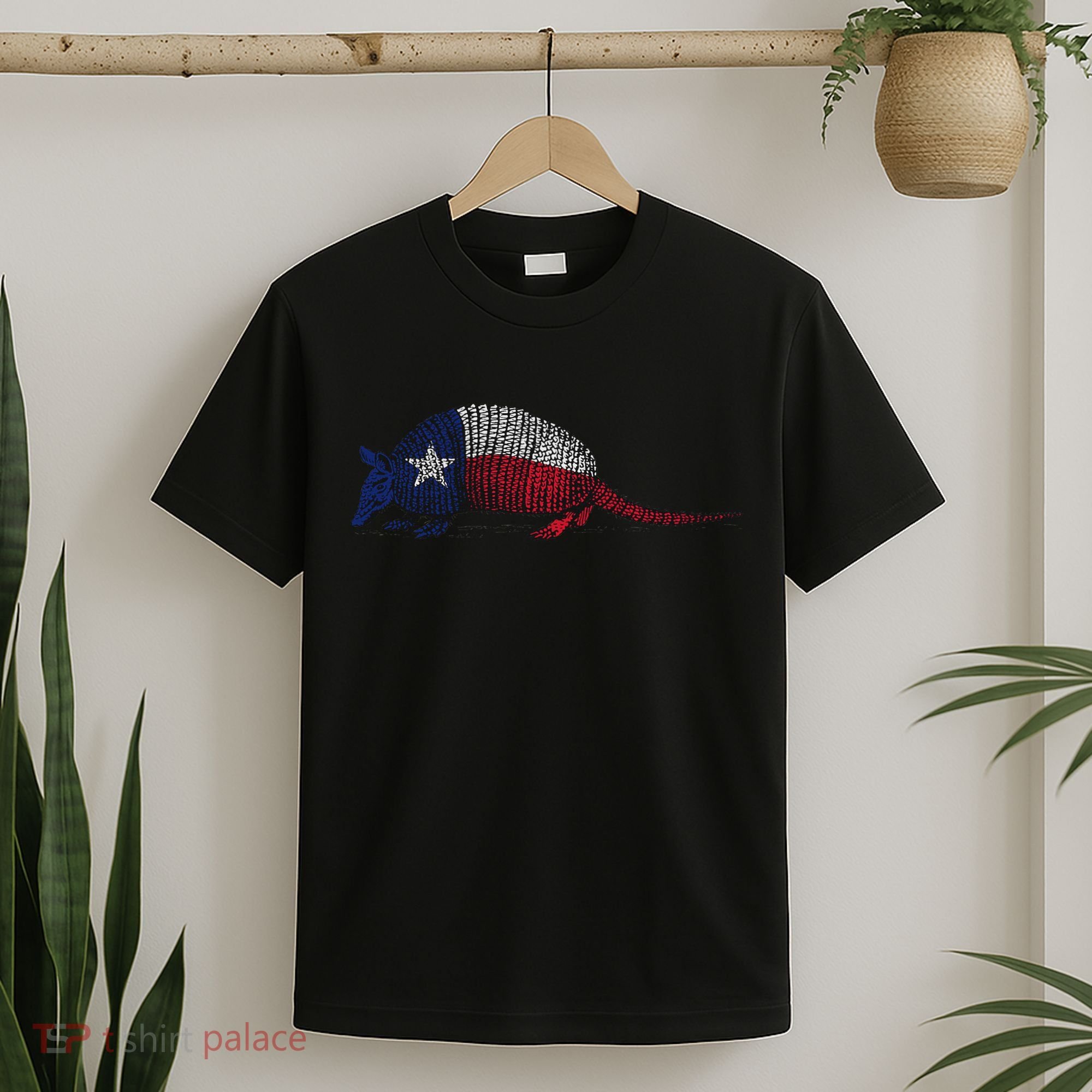 Armadillo Texas Flag T-Shirt
