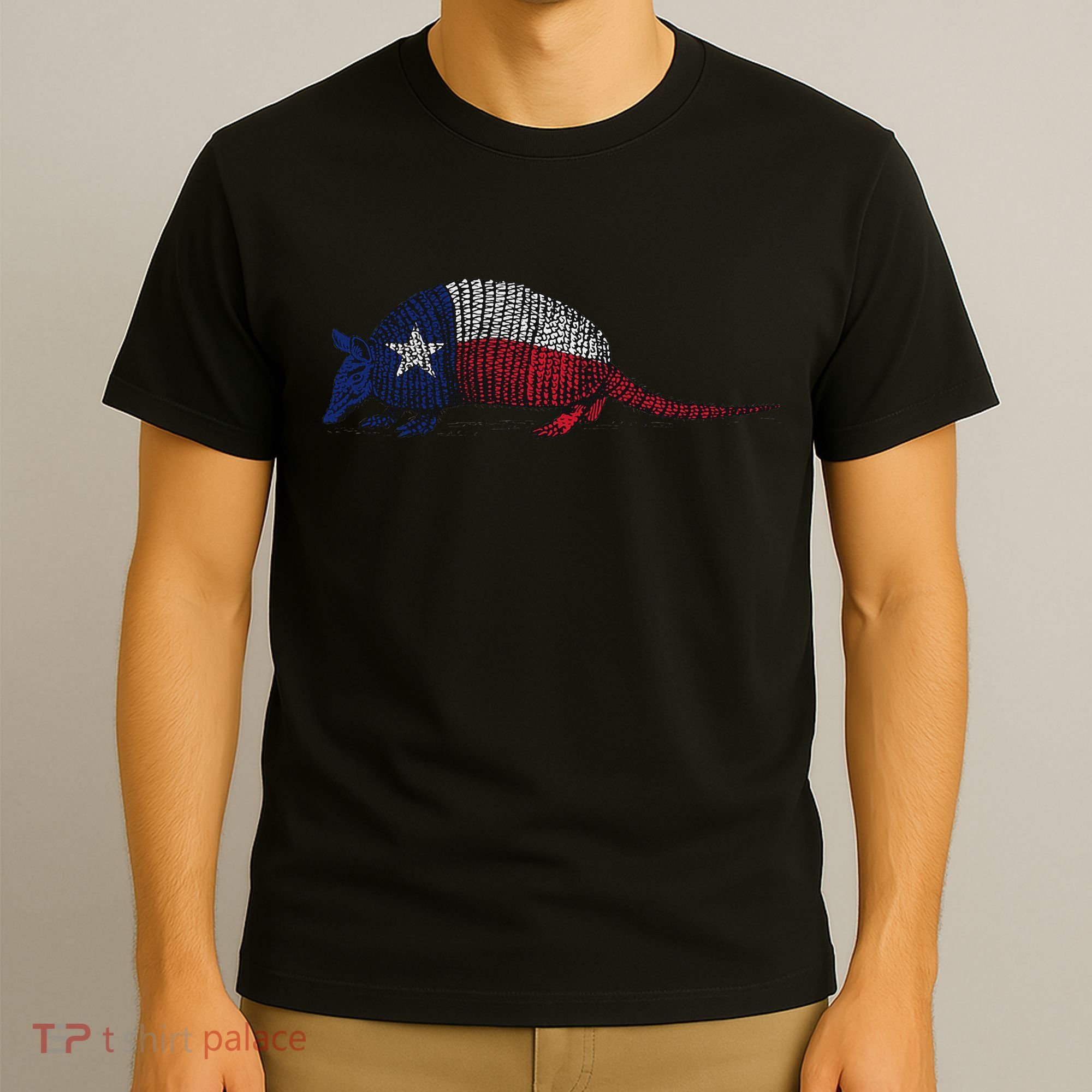 Armadillo Texas Flag T-Shirt