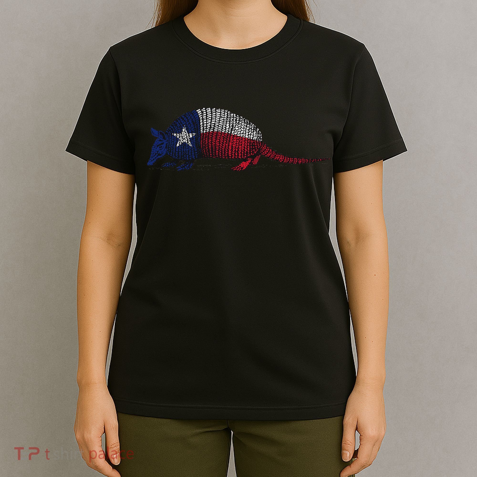 Armadillo Texas Flag T-Shirt