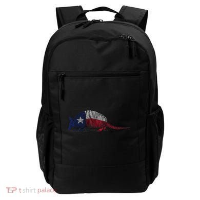Armadillo Texas Flag Backpack