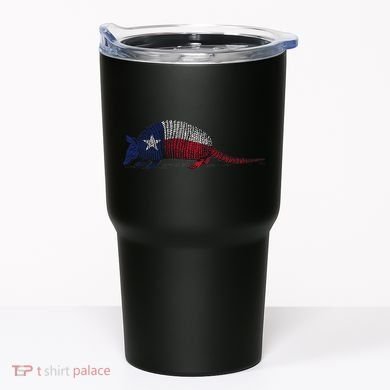Armadillo Texas Flag Tumbler