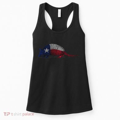 Armadillo Texas Flag Women's Tank Top