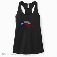 Armadillo Texas Flag Women's Tank Top thumb 0