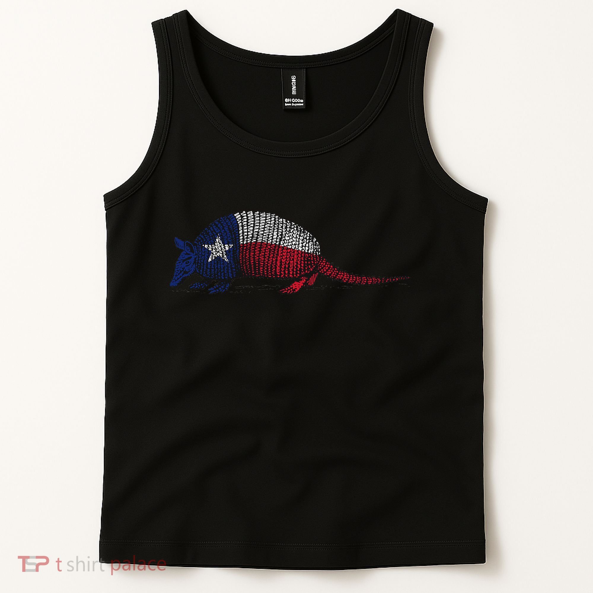 Armadillo Texas Flag Tank Top