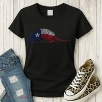Armadillo Texas Flag Women's T-Shirt thumb 3