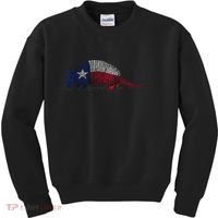 Armadillo Texas Flag Kids Sweatshirt thumb 0