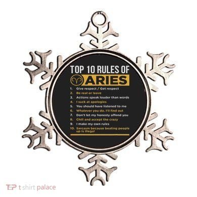 Aries Traits Facts Horoscope Zodiac Astrological Sign Gift Ornament