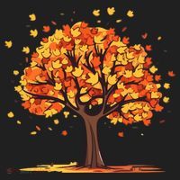 Autumn Tree Fall Lover Golf Towel thumb 3