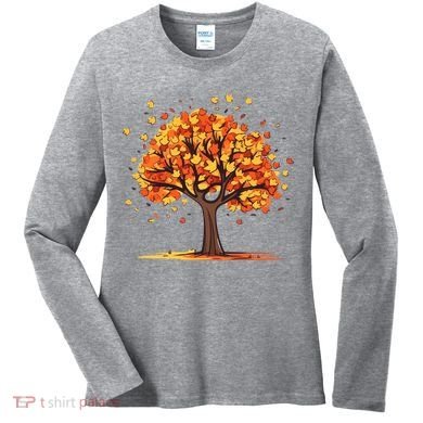 Autumn Tree Fall Lover Women's Long Sleeve Shirt