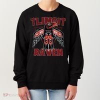 Alaska Tlingit For Native Raven Totem Women's Sweatshirt thumb 0