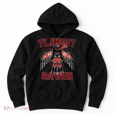 Alaska Tlingit For Native Raven Totem Hoodie