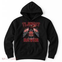 Alaska Tlingit For Native Raven Totem Hoodie thumb 0