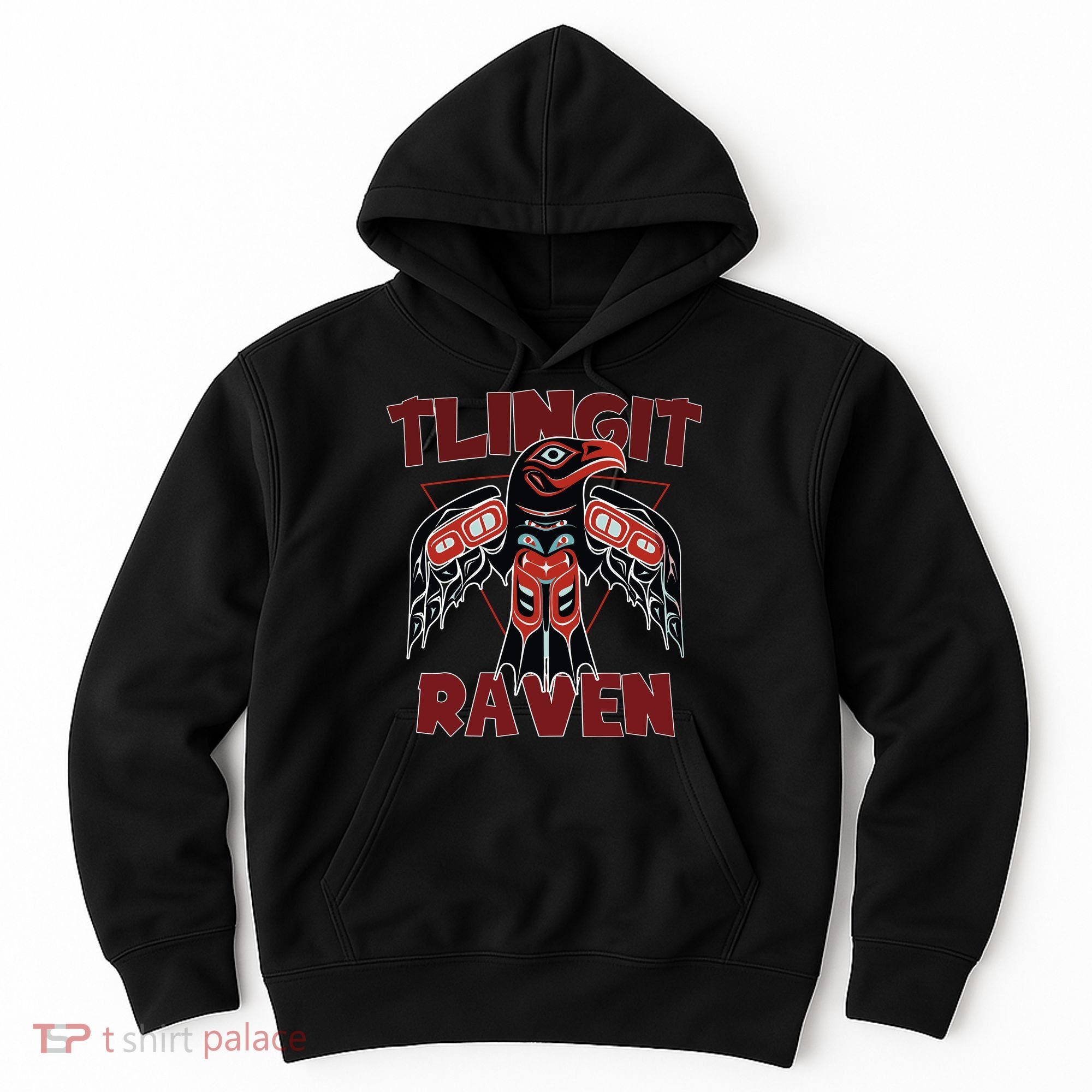 Alaska Tlingit For Native Raven Totem Hoodie