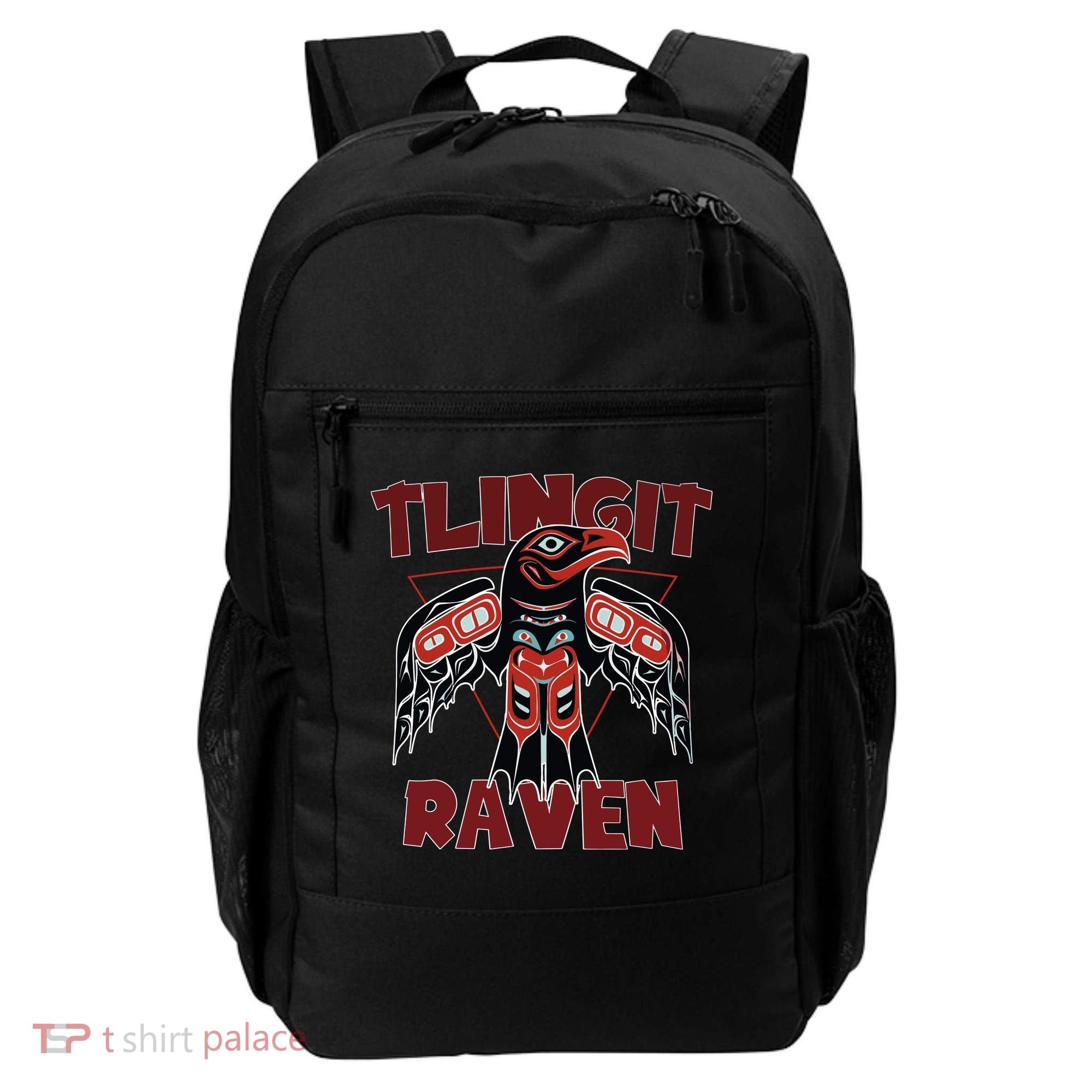 Alaska Tlingit For Native Raven Totem Backpack