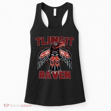 Alaska Tlingit For Native Raven Totem Women's Tank Top