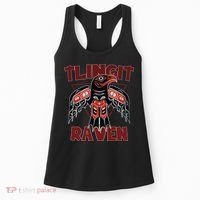 Alaska Tlingit For Native Raven Totem Women's Tank Top thumb 0