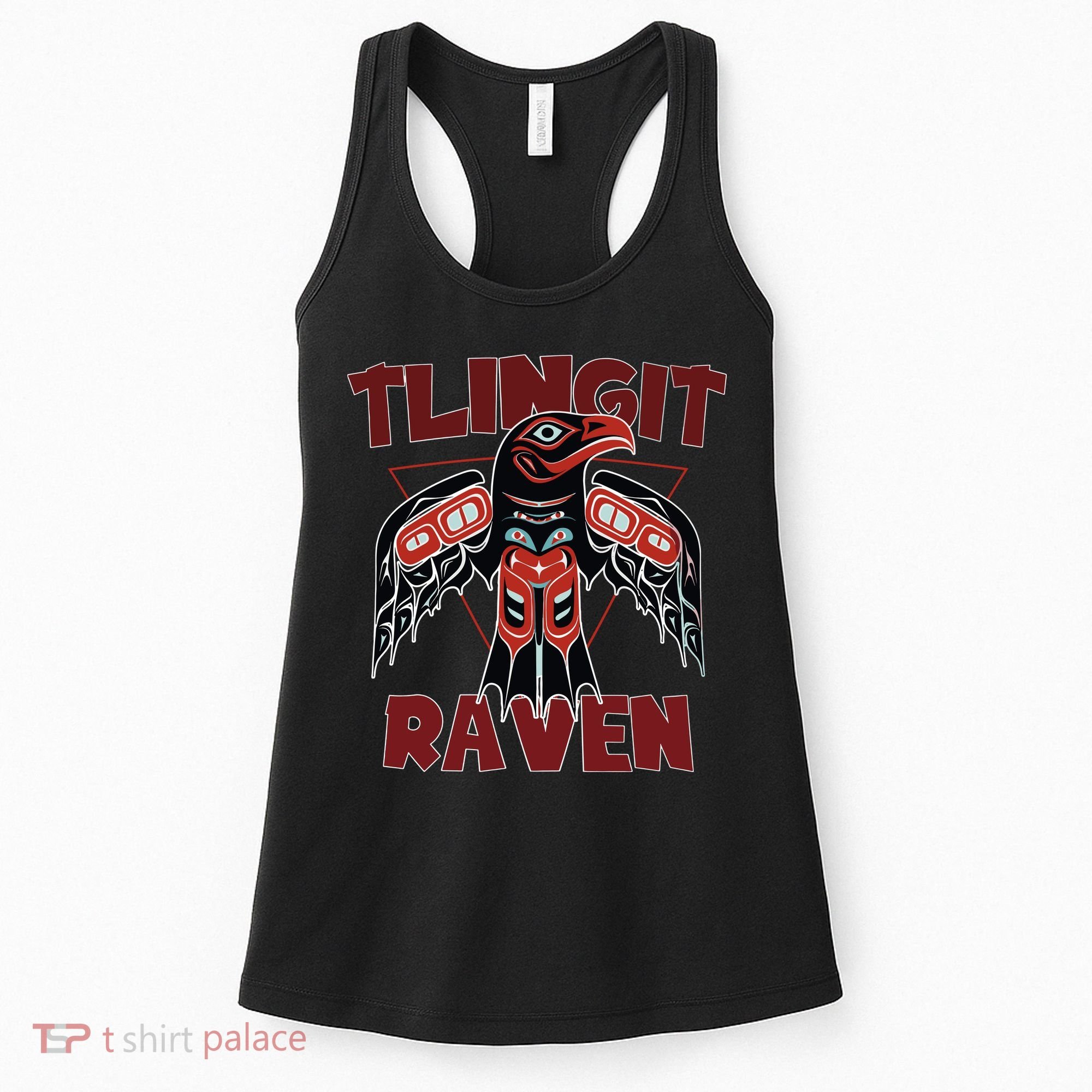 Alaska Tlingit For Native Raven Totem Women's Tank Top